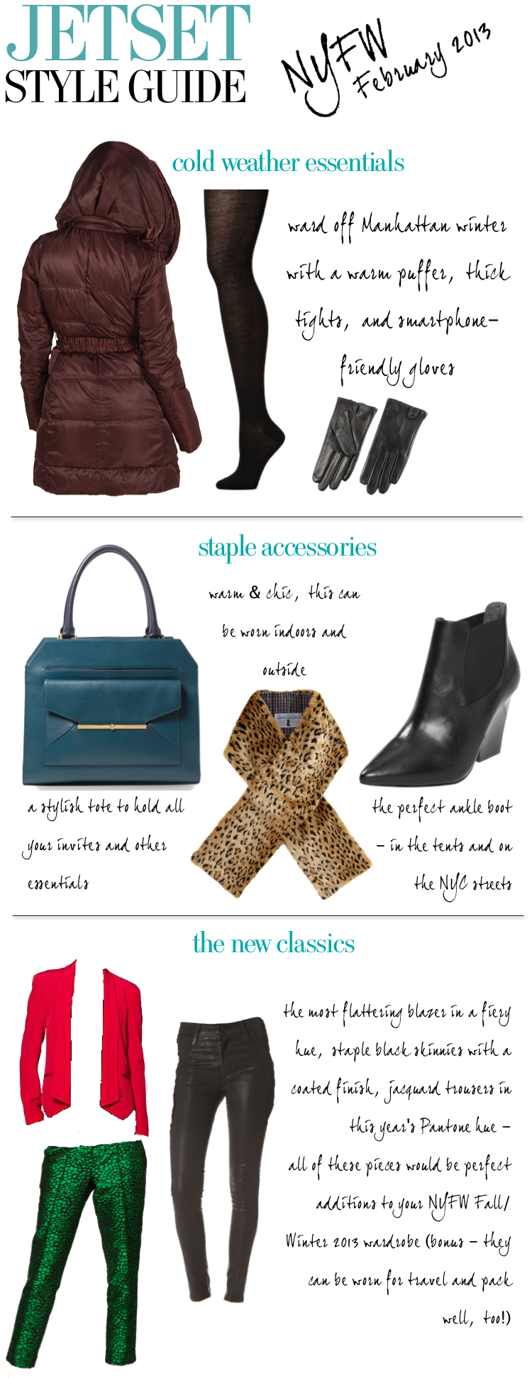 Jetset Style Guide NYFW Feb 2013