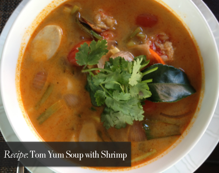 Recipe- Tom Yum Soup with Shrimp