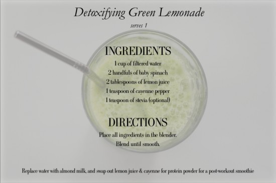 Detoxifying Green Lemonade Recipe