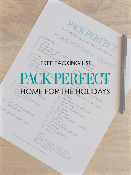 pack perfect home for the holidays