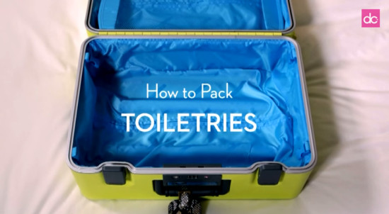 How To Pack Toiletries