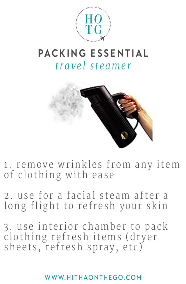 Packing Essential Travel Steamer