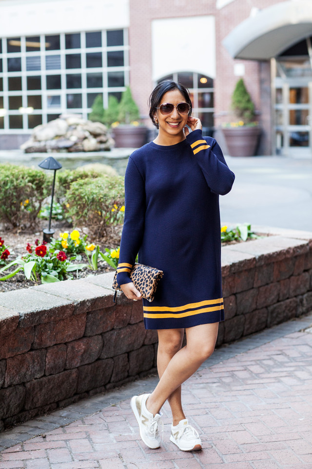 Navy Sweaterdress Sneakers