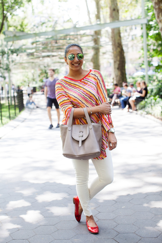 Meli Melo Thela bag Madewell aviators Topshop white jeans