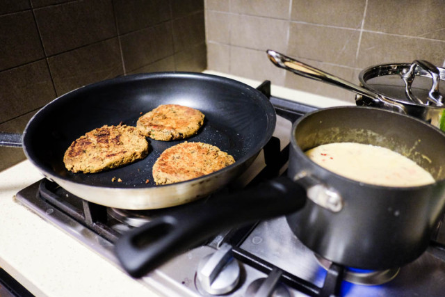 Kitchensurfing Dinner in Progress