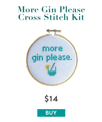 More Gin Please Cross Stitch Kit