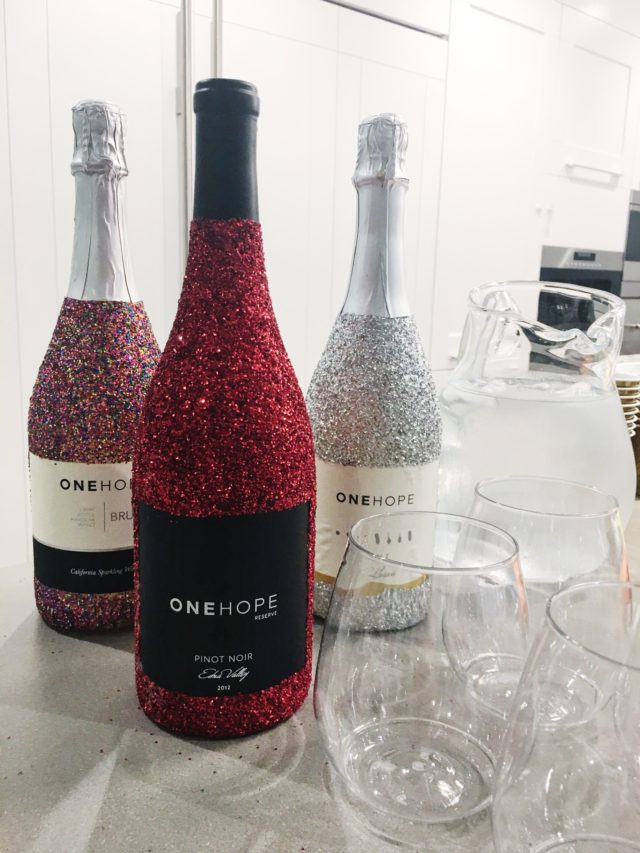 ONEHOPE Wine Glitter Bottles