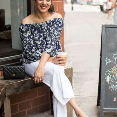 Likely Top - Old Navy Pants - Zara Mules