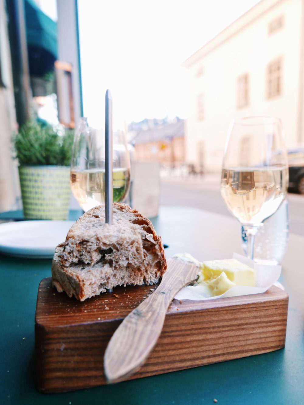 Champagne and Bread at Speceriet